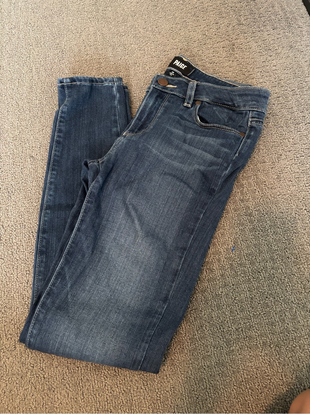 PAIGE Dark Blue Skinny Jeans